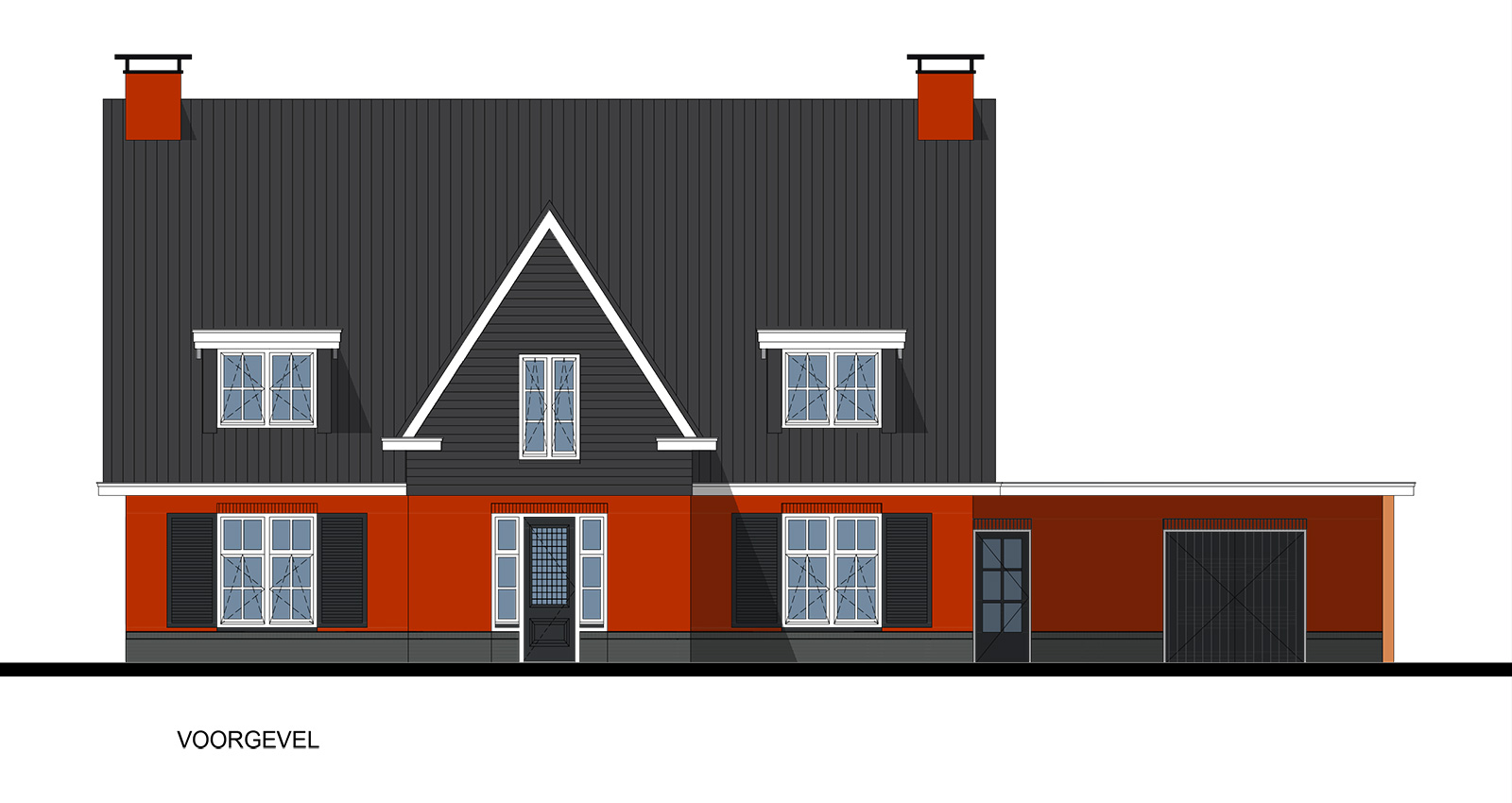 Voorgevel vrijstaande woning Rijssen